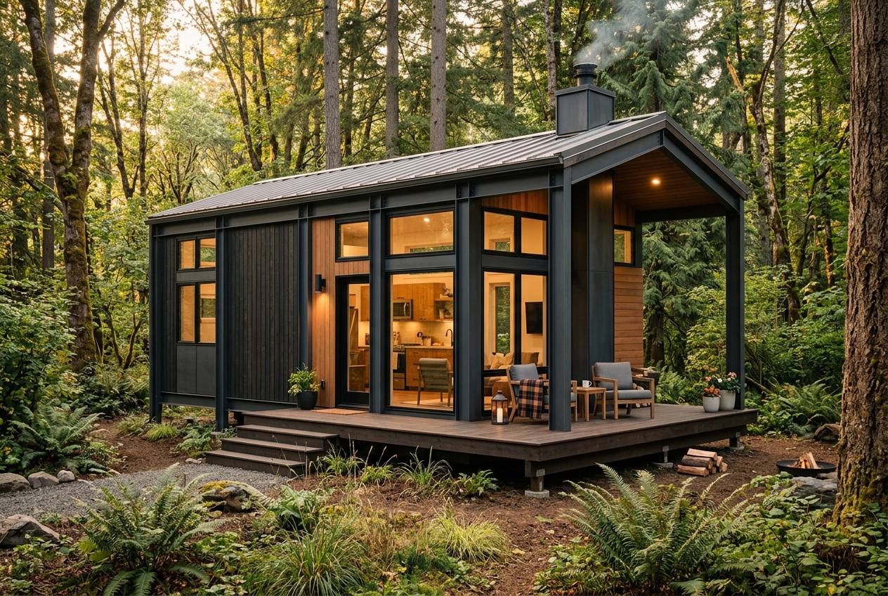 Orman İçi Hafif Çelik Tiny House